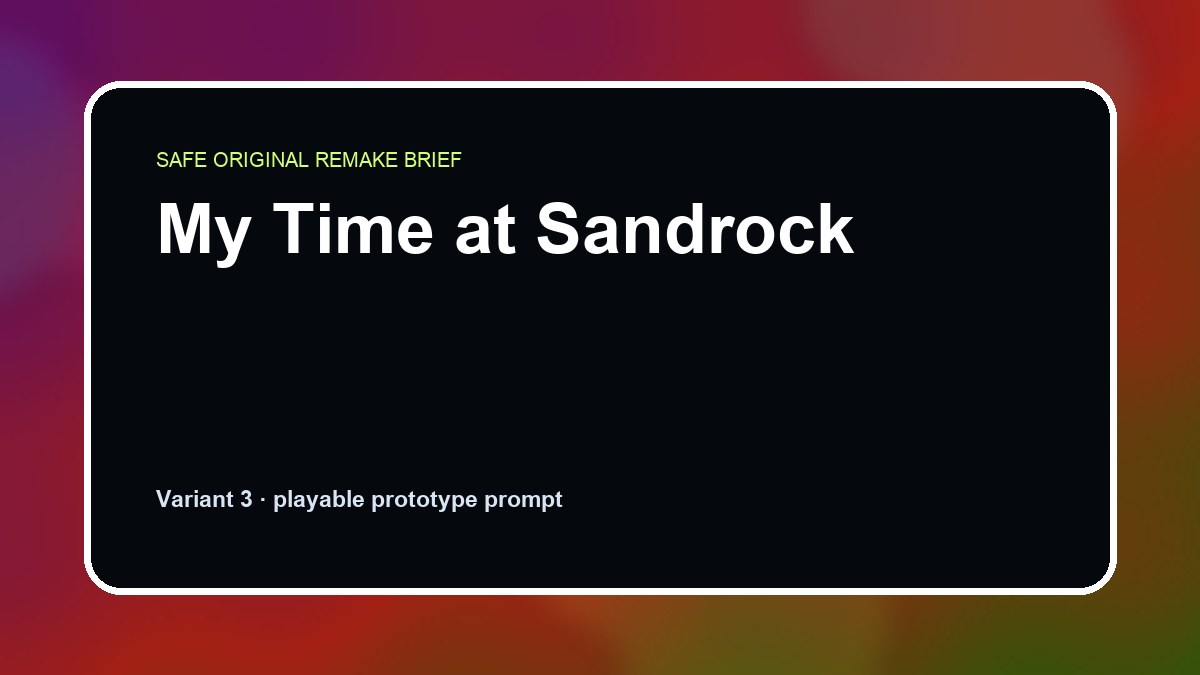 My Time at Sandrock original game remake reference artwork 3