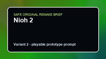 Nioh 2 original nioh 2 custom game reference artwork 2