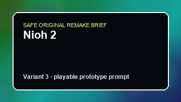 Nioh 2 original nioh 2 custom game reference artwork 3