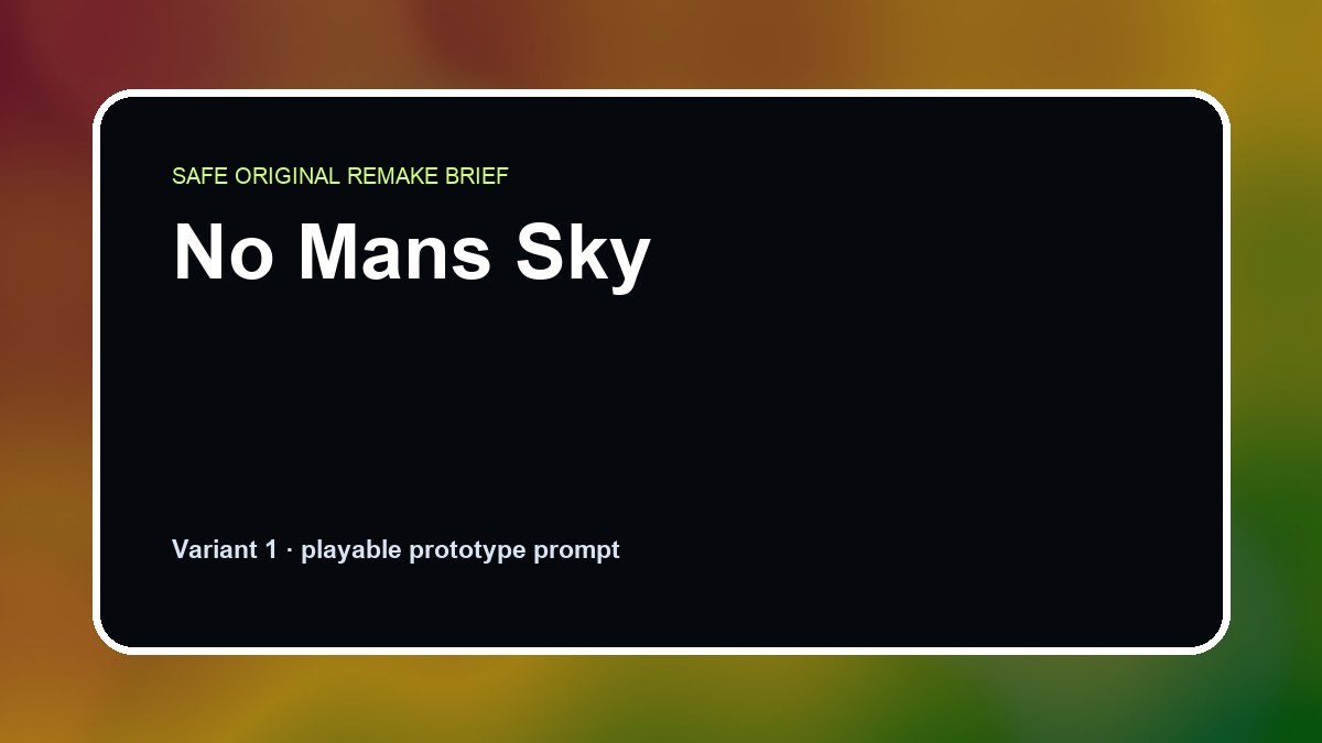 No Mans Sky original no mans sky diy game reference artwork 1