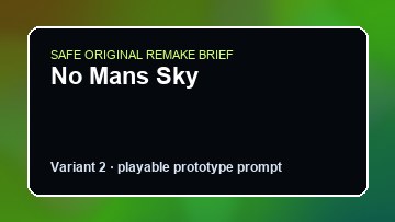 No Mans Sky original no mans sky diy game reference artwork 2