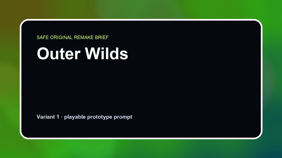 Outer Wilds original outer wilds custom game reference artwork 1