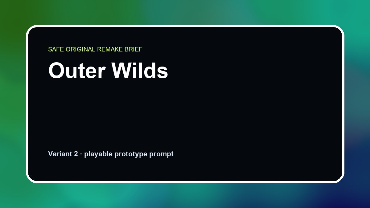Outer Wilds original outer wilds custom game reference artwork 2
