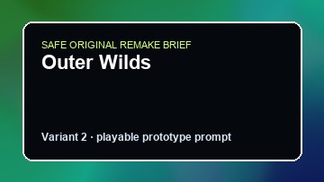 Outer Wilds original outer wilds custom game reference artwork 2