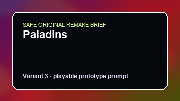 Paladins original paladins custom game reference artwork 3