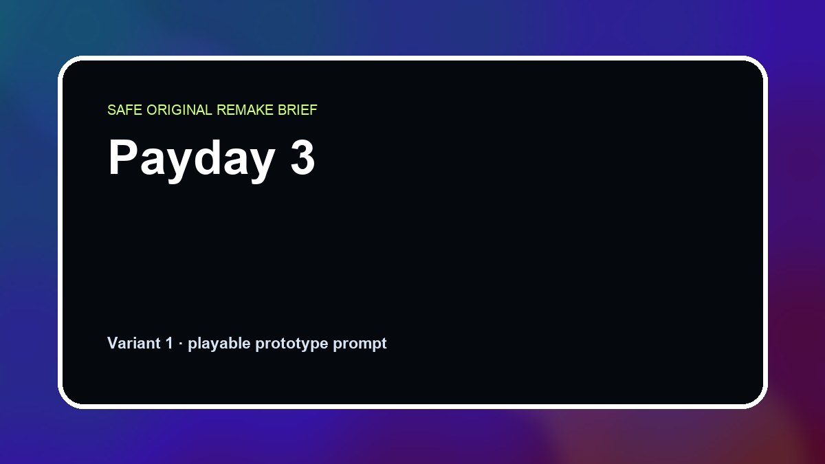 Payday 3 original payday 3 custom game reference artwork 1