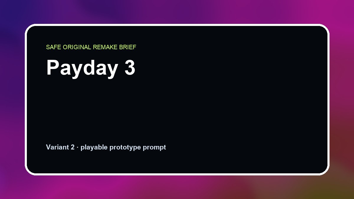 Payday 3 original payday 3 custom game reference artwork 2