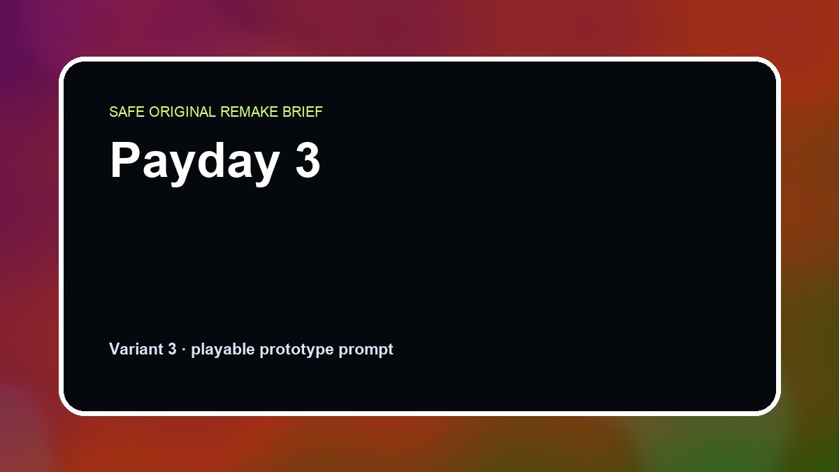 Payday 3 original payday 3 custom game reference artwork 3