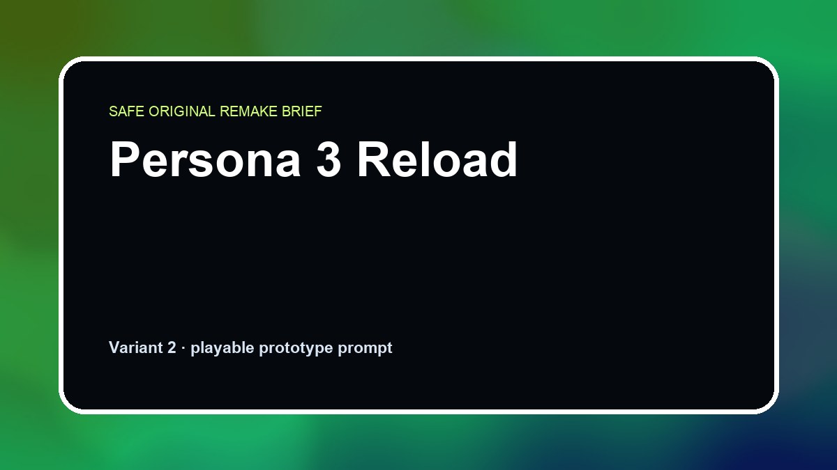Persona 3 Reload original persona 3 reload custom game reference artwork 2