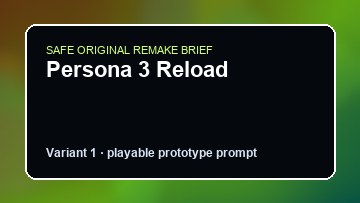 Persona 3 Reload Construction Simulator Custom Game Builder preview