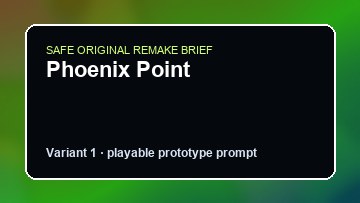 Phoenix Point Inscryption Custom Game Builder preview