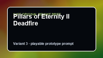 Pillars of Eternity II Deadfire original pillars of eternity ii deadfire custom game reference artwork 3