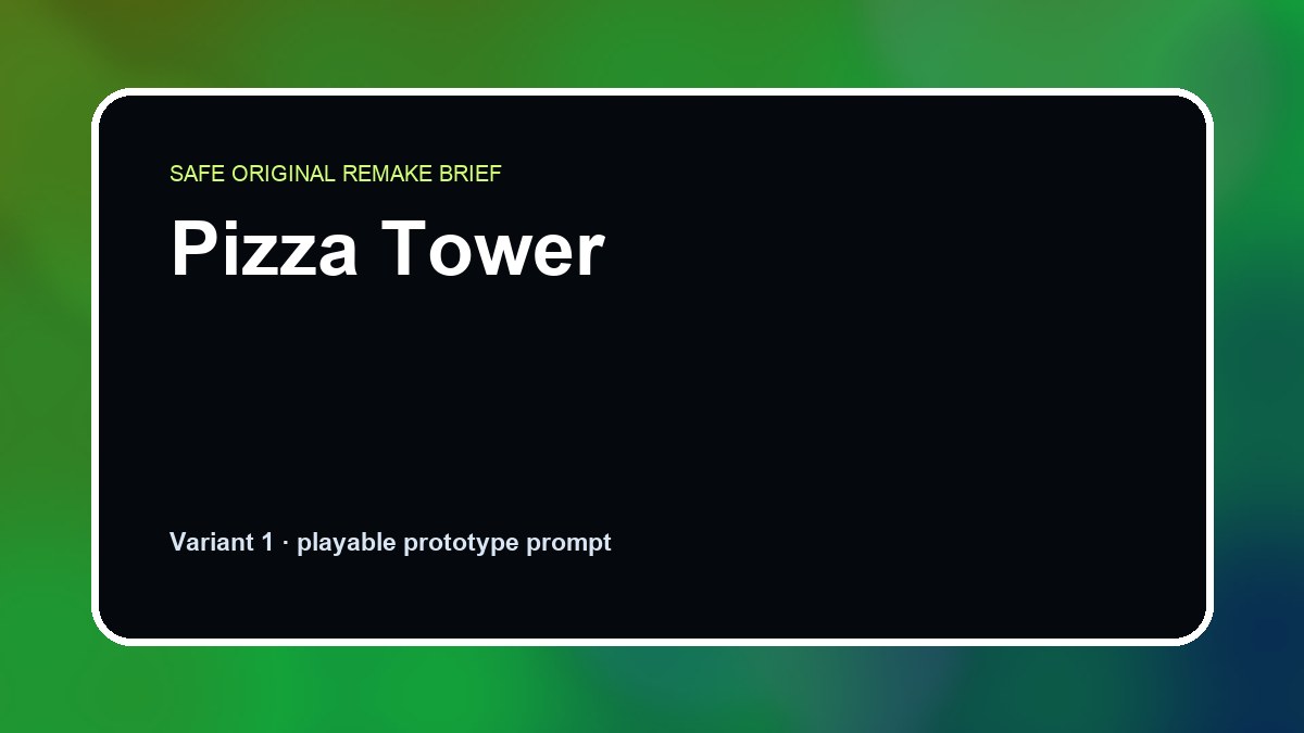 Pizza Tower original pizza tower custom game reference artwork 1