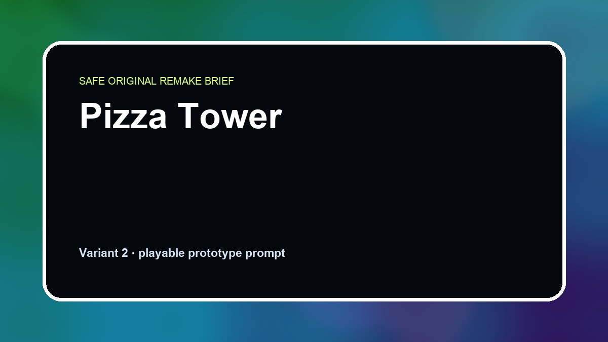 Pizza Tower original pizza tower custom game reference artwork 2