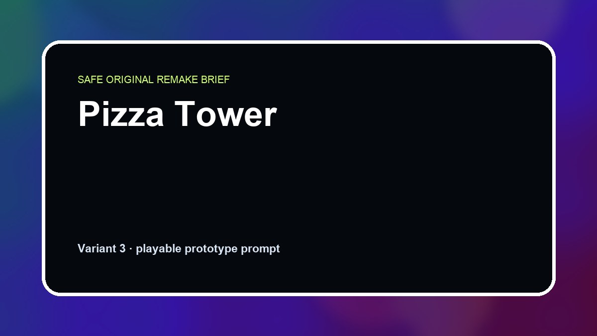 Pizza Tower original pizza tower custom game reference artwork 3