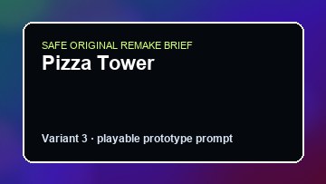 Pizza Tower original pizza tower custom game reference artwork 3