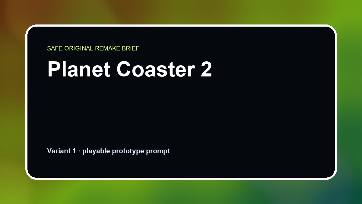 Planet Coaster 2 original planet coaster 2 custom game reference artwork 1