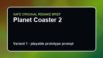 Planet Coaster 2 original planet coaster 2 custom game reference artwork 1