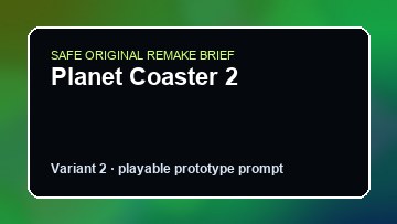 Planet Coaster 2 original planet coaster 2 custom game reference artwork 2