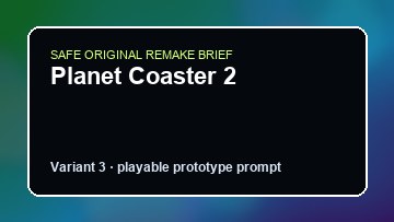 Planet Coaster 2 original planet coaster 2 custom game reference artwork 3