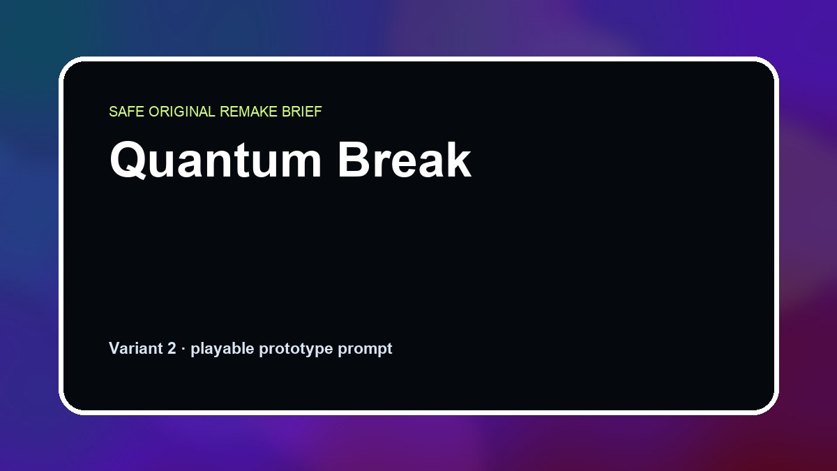 Quantum Break original quantum break custom game reference artwork 2