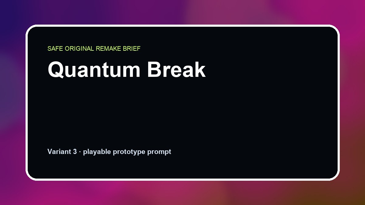 Quantum Break original quantum break custom game reference artwork 3