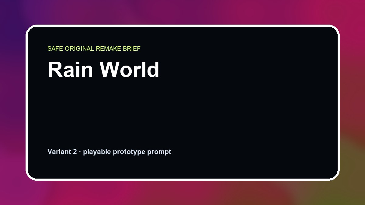 Rain World original rain world diy game reference artwork 2