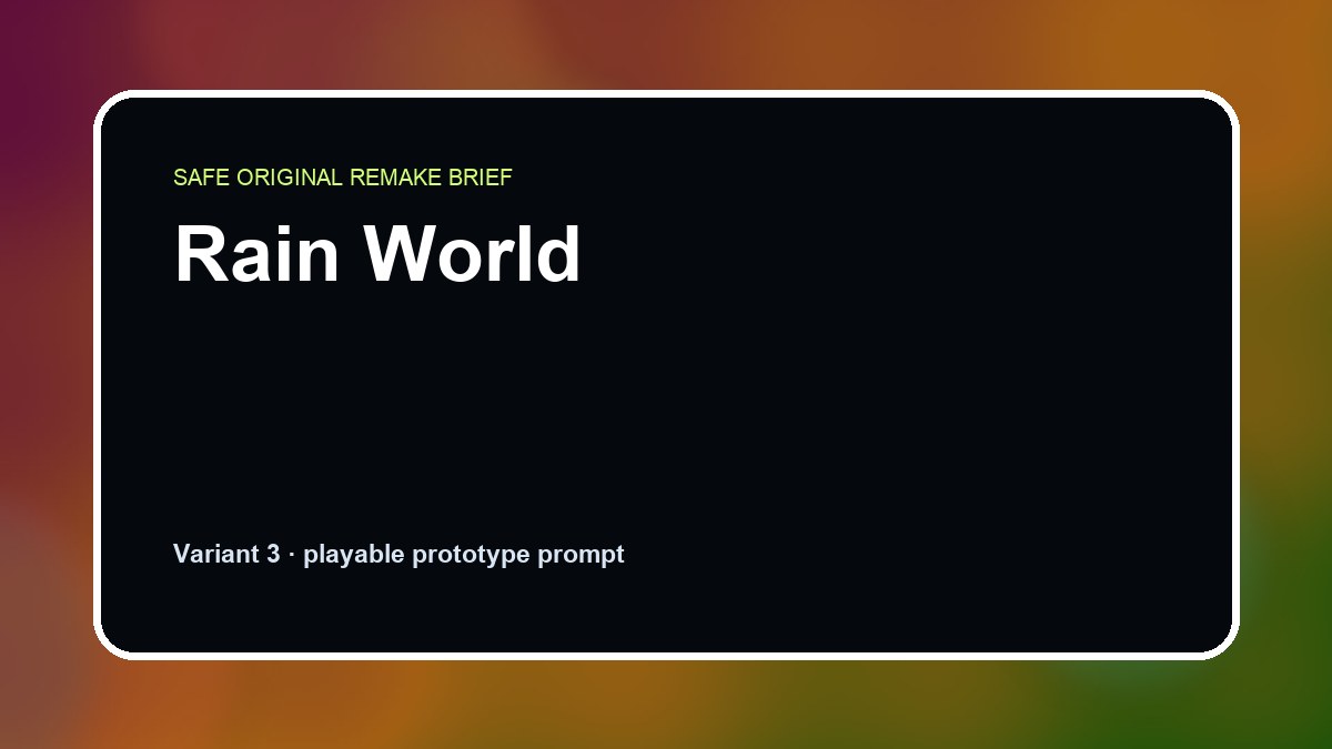 Rain World original rain world diy game reference artwork 3