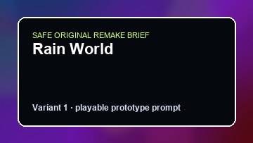 Rain World original rain world diy game reference artwork 1
