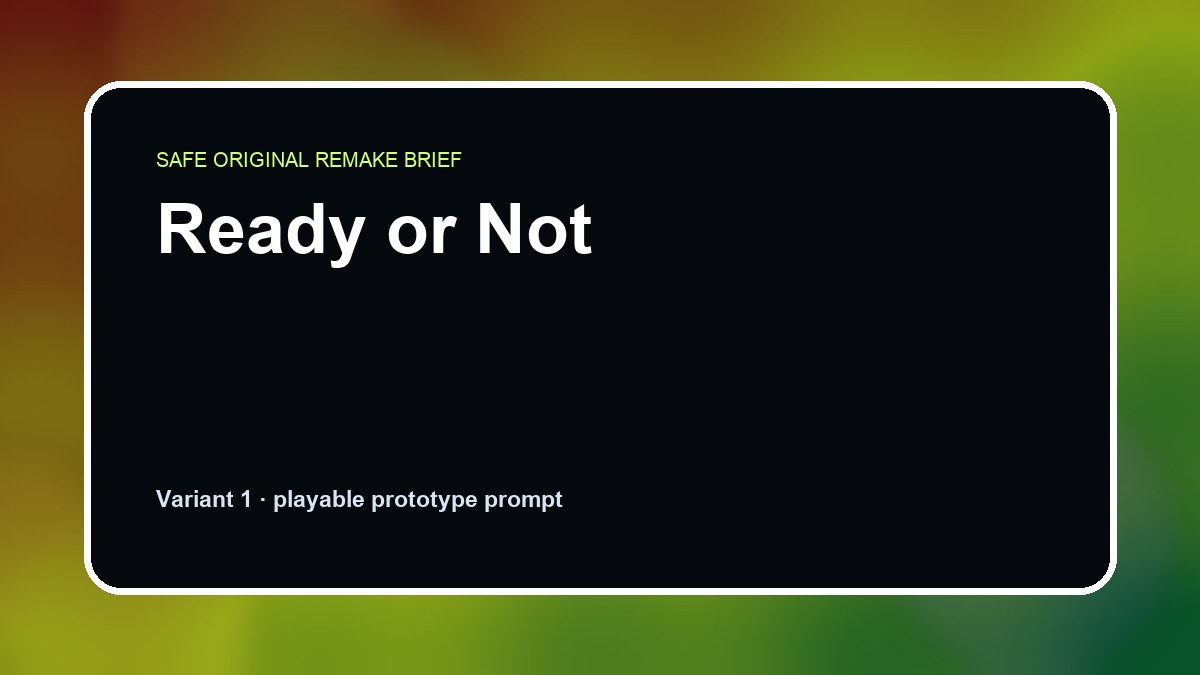Ready or Not original ready or not custom game reference artwork 1