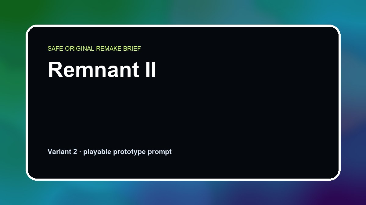 Remnant II original remnant ii custom game reference artwork 2