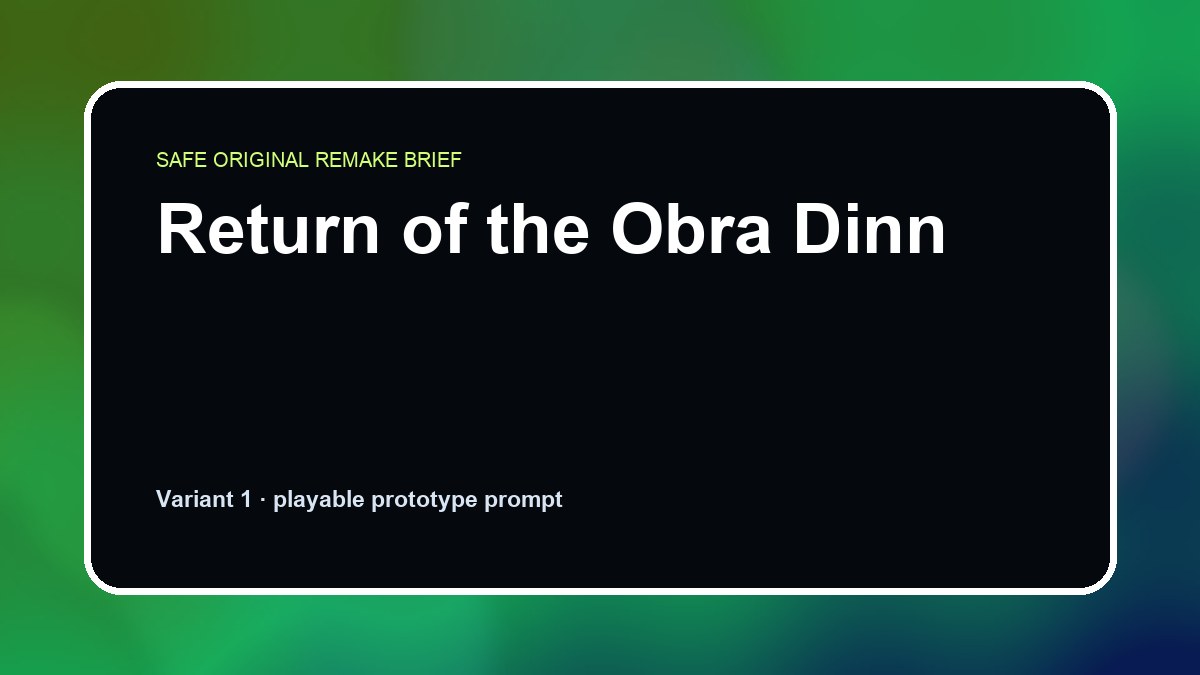 Return of the Obra Dinn original return of the obra dinn custom game reference artwork 1