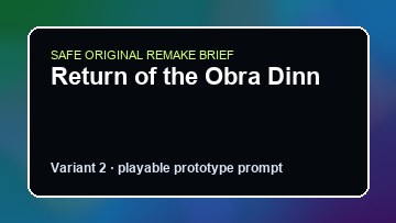 Return of the Obra Dinn original return of the obra dinn custom game reference artwork 2