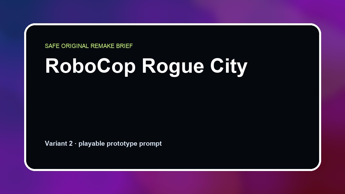 RoboCop Rogue City original game remake reference artwork 2