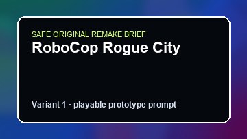 RoboCop Rogue City Kenshi Custom Game Builder preview
