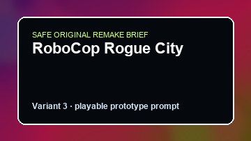 RoboCop Rogue City original game remake reference artwork 3
