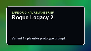 Rogue Legacy 2 Old World Custom Game Builder preview