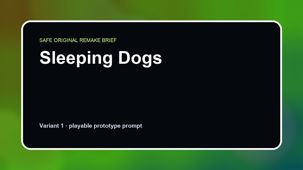 Sleeping Dogs original sleeping dogs custom game reference artwork 1