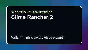 Slime Rancher 2 Journey Custom Game Builder preview