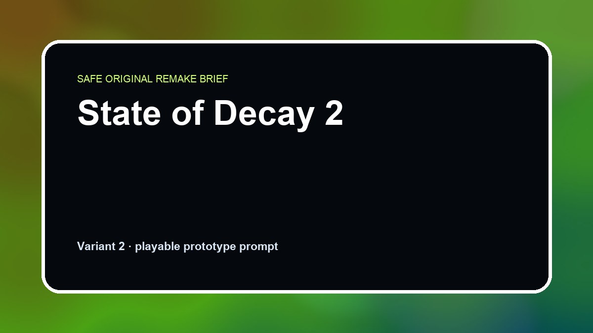 State of Decay 2 original state of decay 2 custom game reference artwork 2