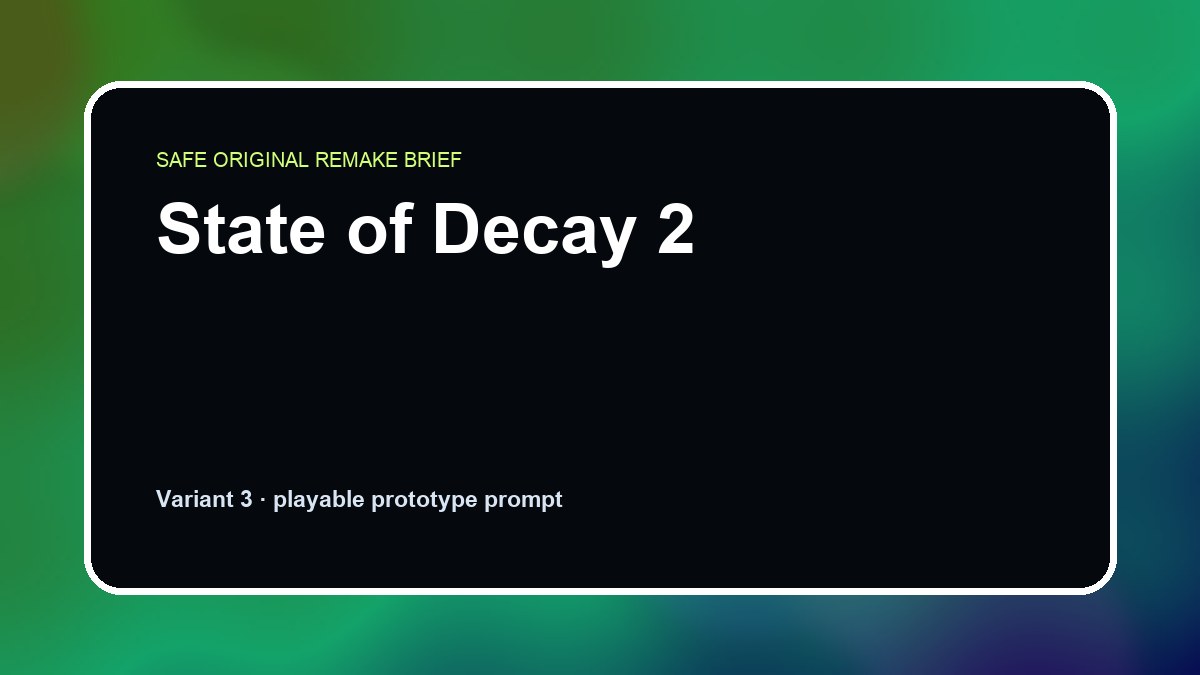 State of Decay 2 original state of decay 2 custom game reference artwork 3