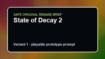 State of Decay 2 Paladins Custom Game Builder preview