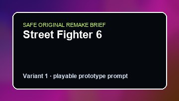 Street Fighter 6 Elex II Custom Game Builder preview