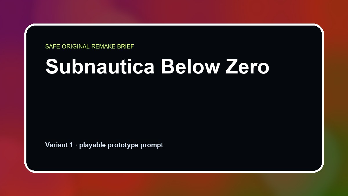 Subnautica Below Zero original subnautica below zero custom game reference artwork 1