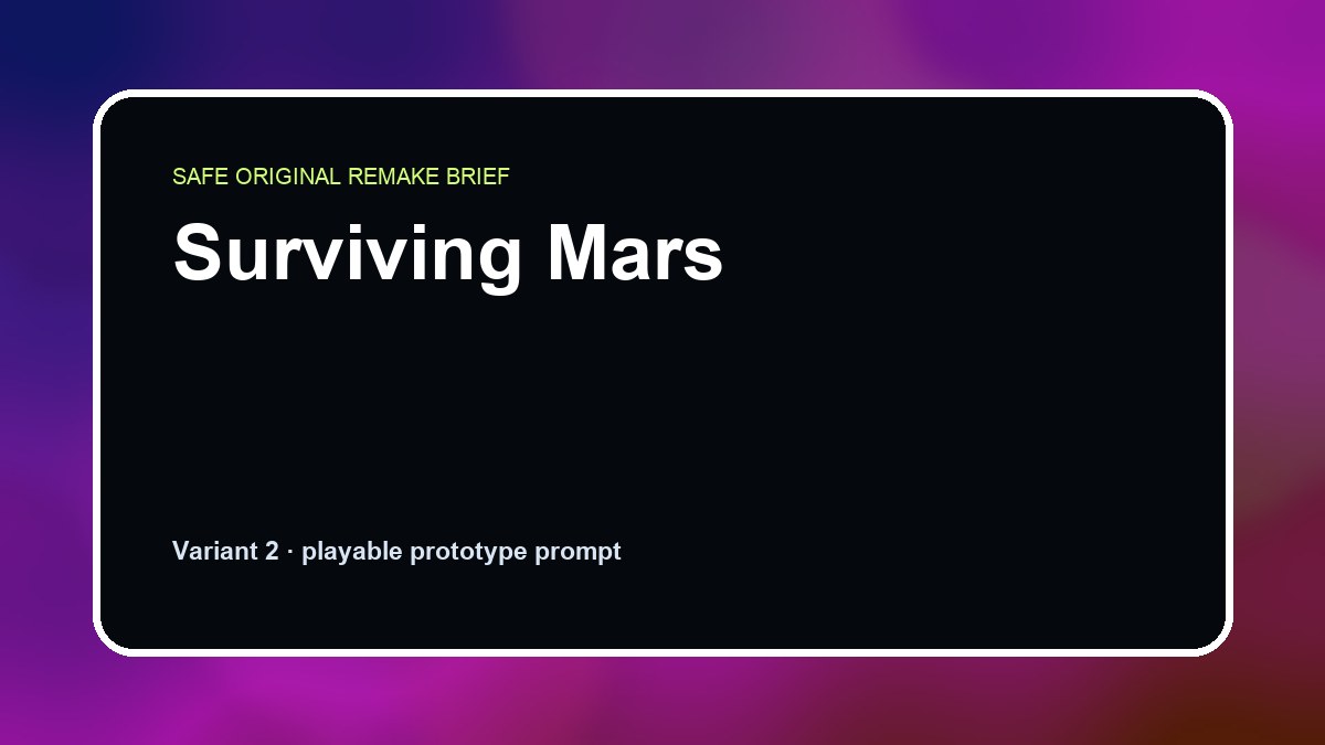 Surviving Mars original surviving mars custom game reference artwork 2