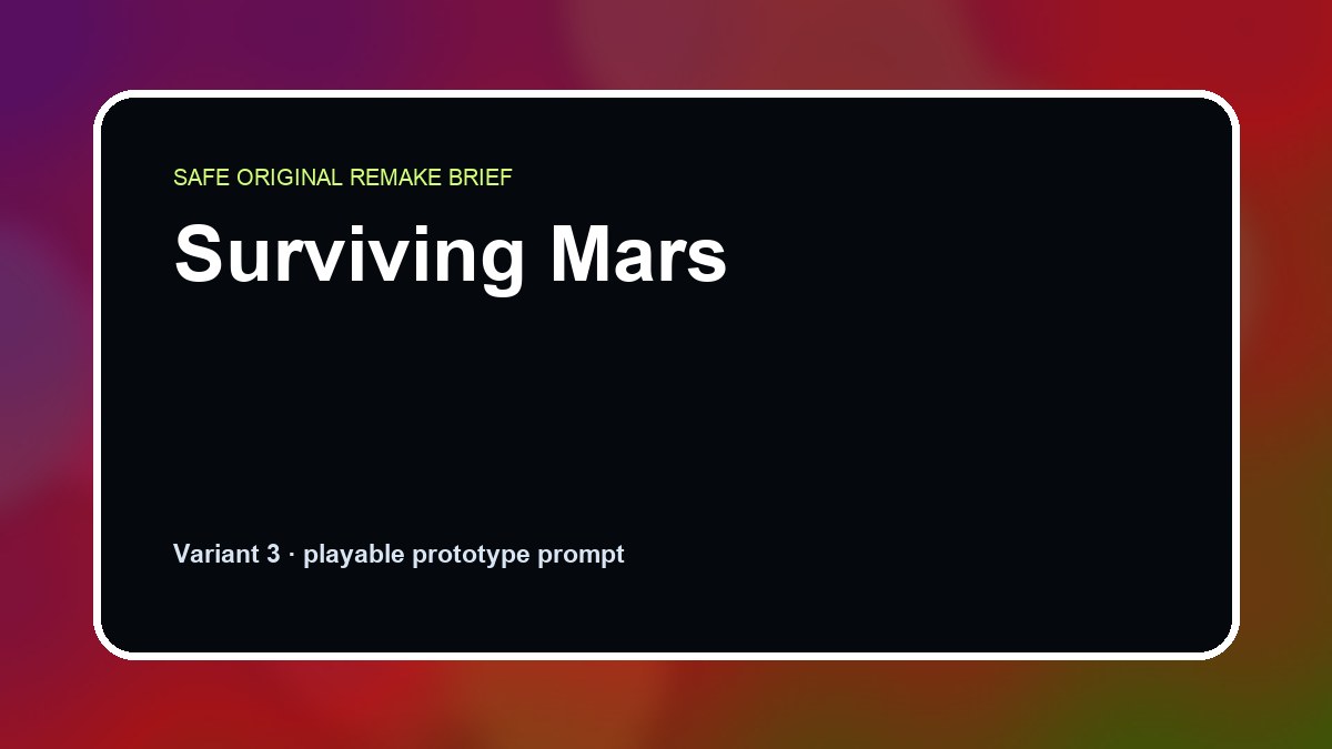 Surviving Mars original surviving mars custom game reference artwork 3
