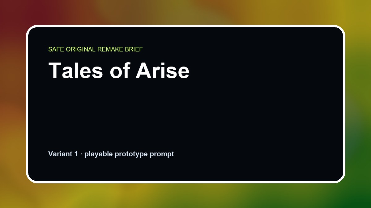 Tales of Arise original tales of arise custom game reference artwork 1