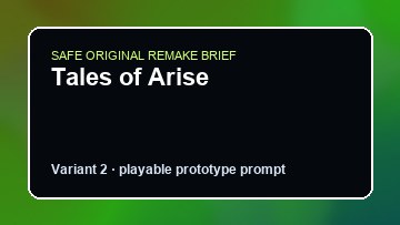 Tales of Arise original tales of arise custom game reference artwork 2