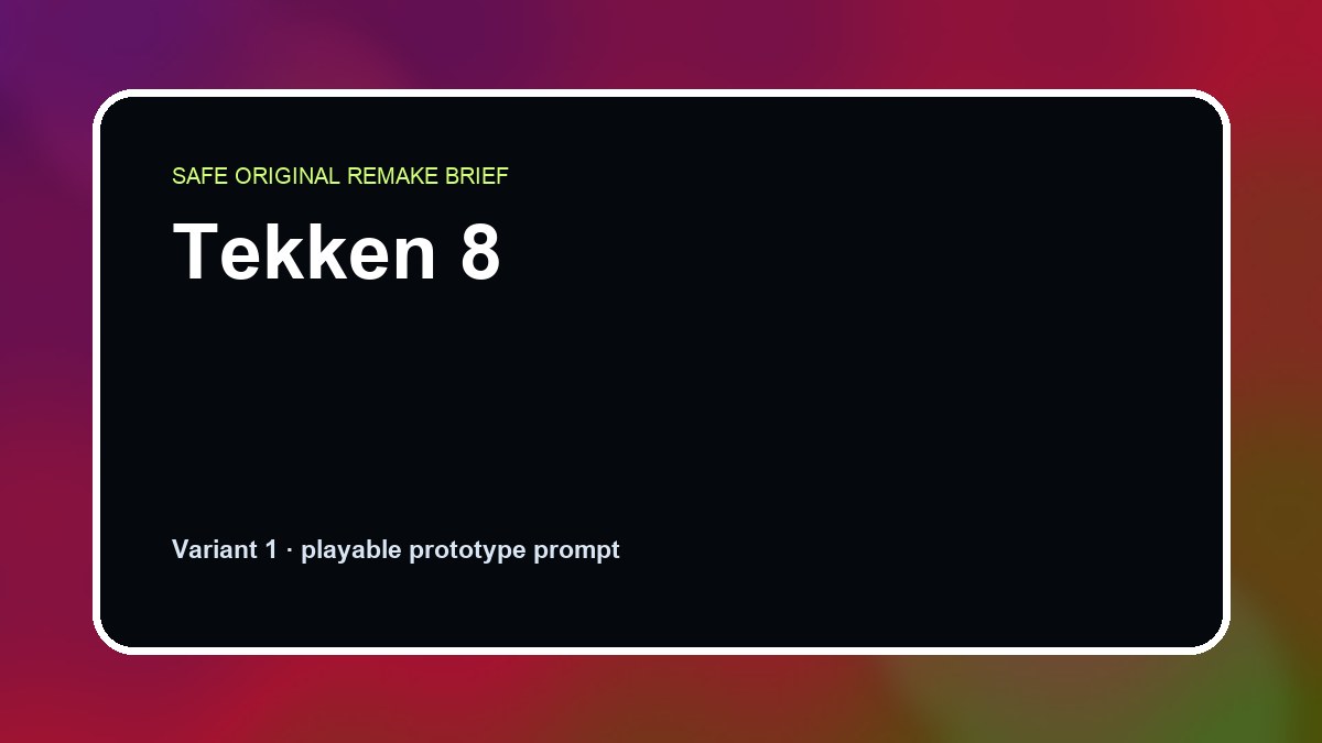 Tekken 8 original tekken 8 custom game reference artwork 1