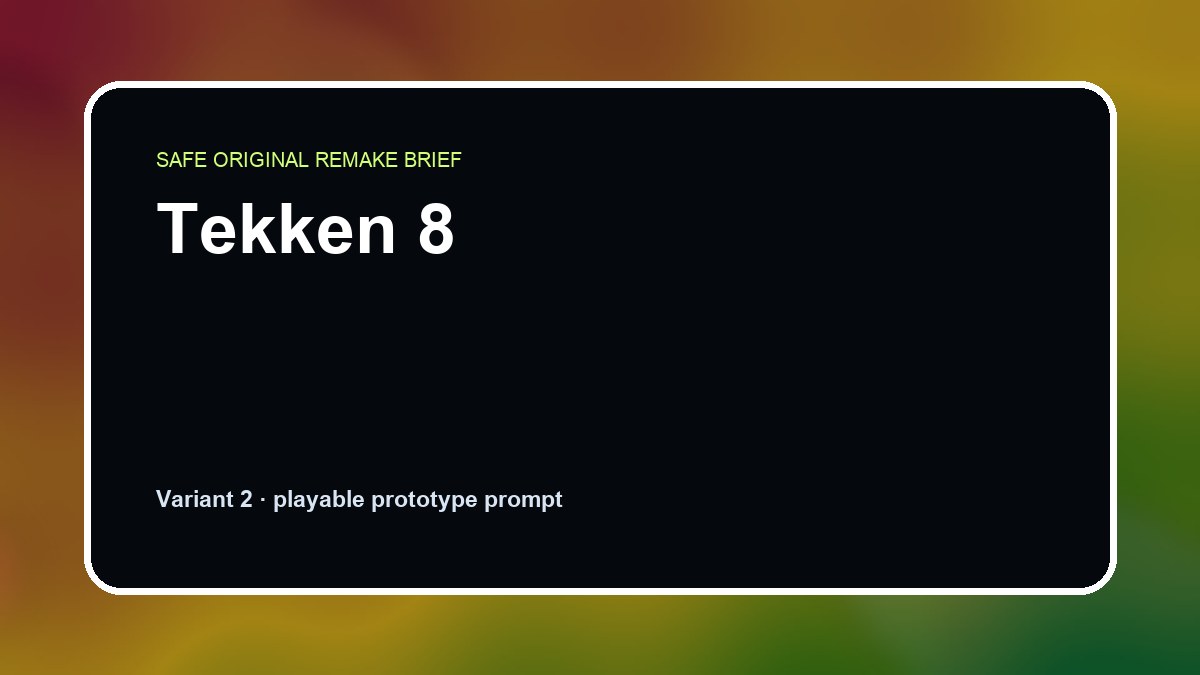 Tekken 8 original tekken 8 custom game reference artwork 2
